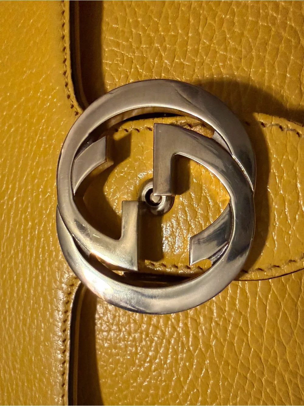 Gucci Dollar Calfskin Interlocking G Crossbody Bag